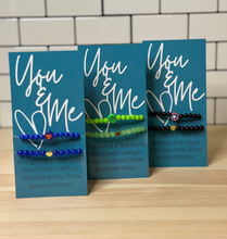 Load image into Gallery viewer, Heart & Hero Matching Bracelet Set