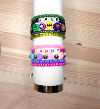 Load image into Gallery viewer, Hearts or Heroes Personalized Bracelet Stack
